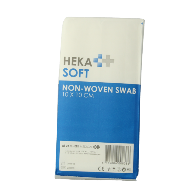 Non-woven kompres 10 x 10cm niet steriel 8 lagen 100 Stuks