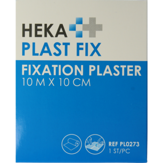 Hekaplast Pansement de fixation Hekaplast Fix 10 m x 10 cm avec papier protecteur 1 rouleau