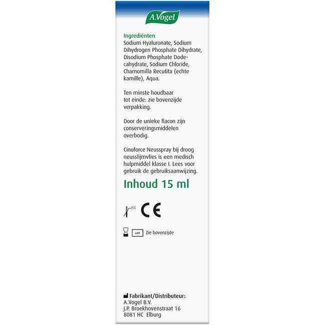 Cinuforce Nasenspray bei trockenem Nasenschleimhaut 15 Milliliter