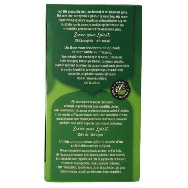 Té verde jengibre limón bio 17 bolsitas