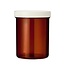 Flacone per Compresse 170ml marrone con tappo 35 Pezzi