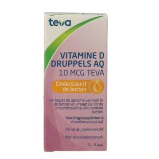 Teva Teva Vitamine D AQ gouttes 10 mcg 25 ml