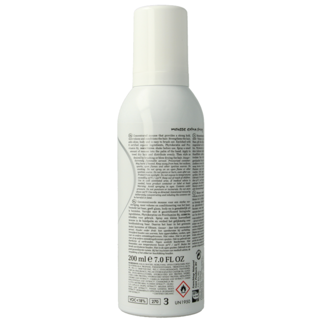 Espuma moldeadora botánica extra fuerte 200 ml