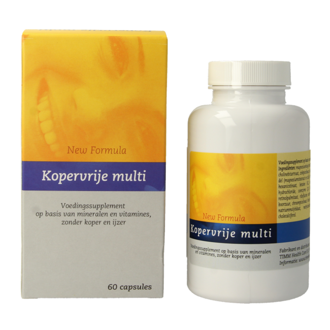 Copper-free multi 60 Vegetarian capsules