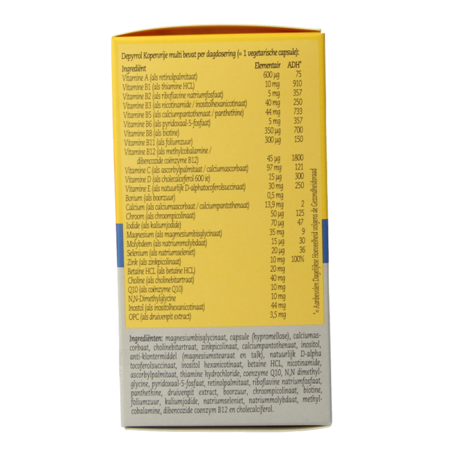 Copper-free multi 60 Vegetarian capsules