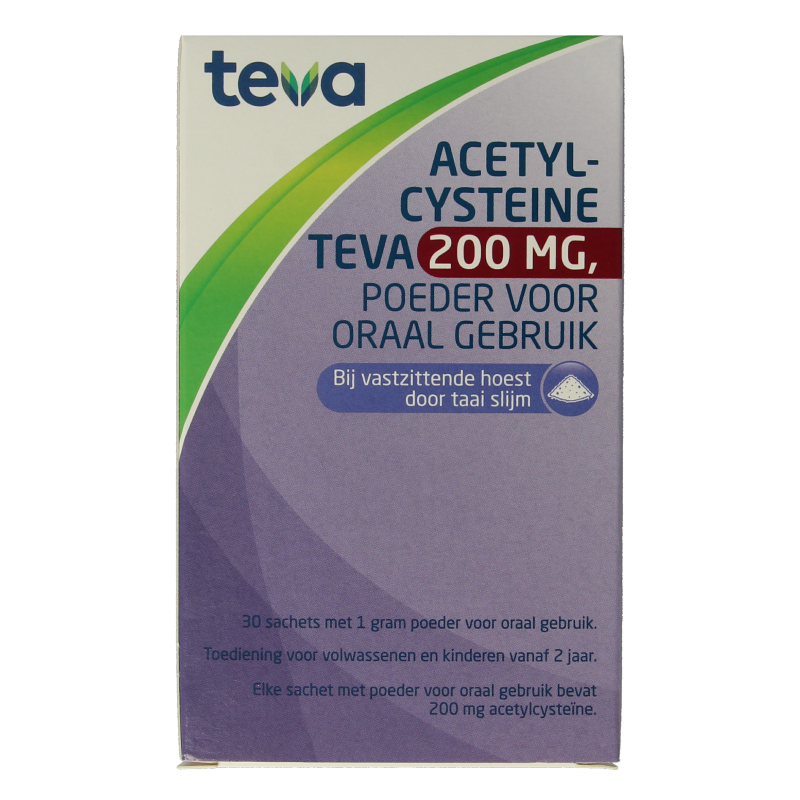 Teva Acetylcysteine 200mg polvo 30 Sobres