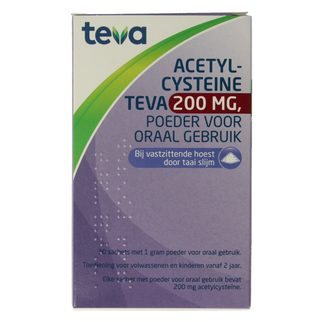Teva Acetylcystein 200mg Pulver 30 Beutel