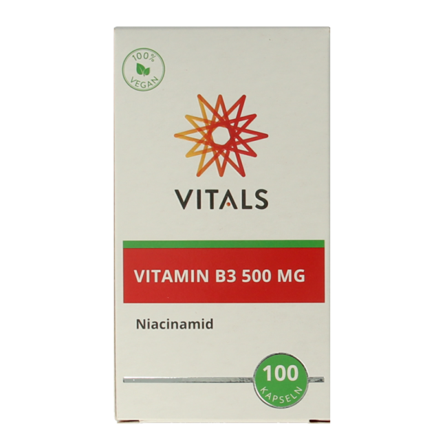 Vitamin B3 Niacinamide 500mg 100 Capsules