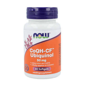 NOW Co-Q10 ubiquinol 50mg 60 cápsulas blandas