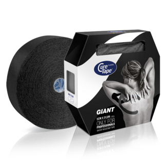 Cure Tape Cure Tape Kinesiotape giant zwart 5cm x 31.5m 1 Stuks