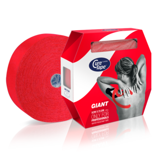 Cure Tape Cure Tape Kinesiotape giant rood 5cm x 31.5m 1 Stuks