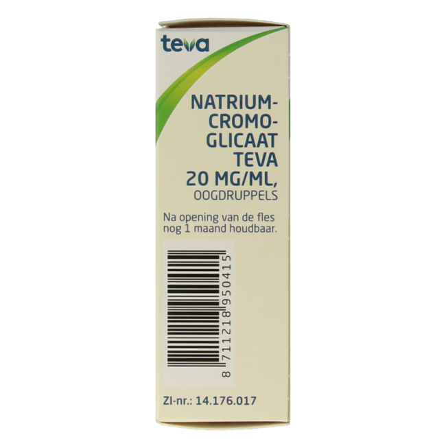 Teva Natriumcromoglicaat 20mg colirio 10 mililitros