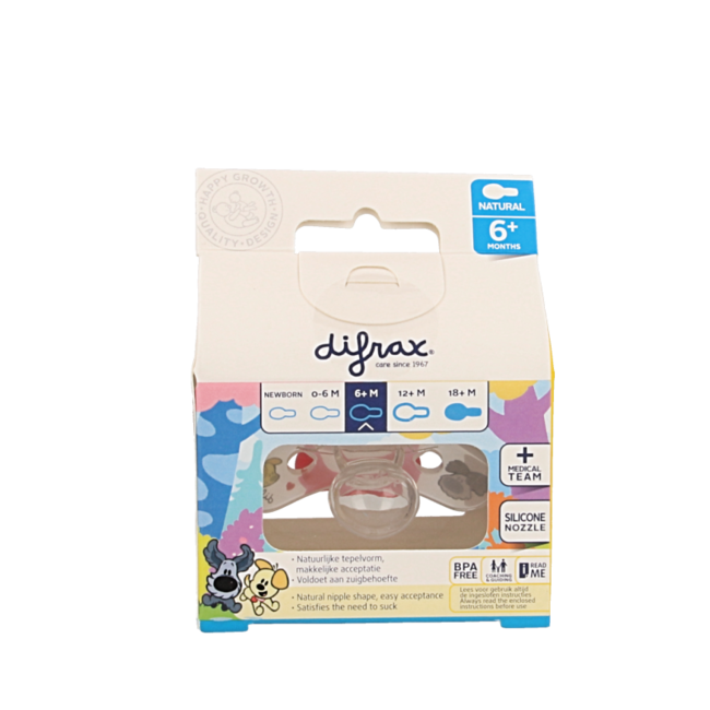 Sucette natural 6+ mois Woezel & Pip 1 pièce