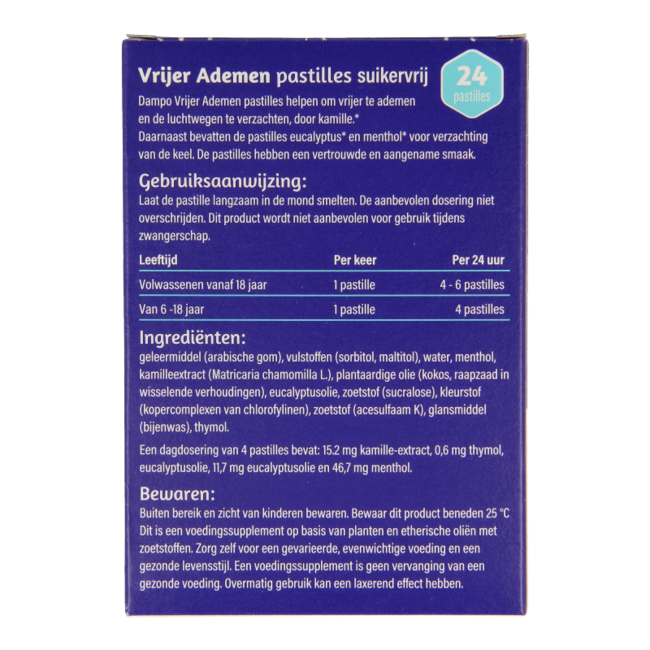 Pastylki Dampo Ademvrij 24 Pastylki