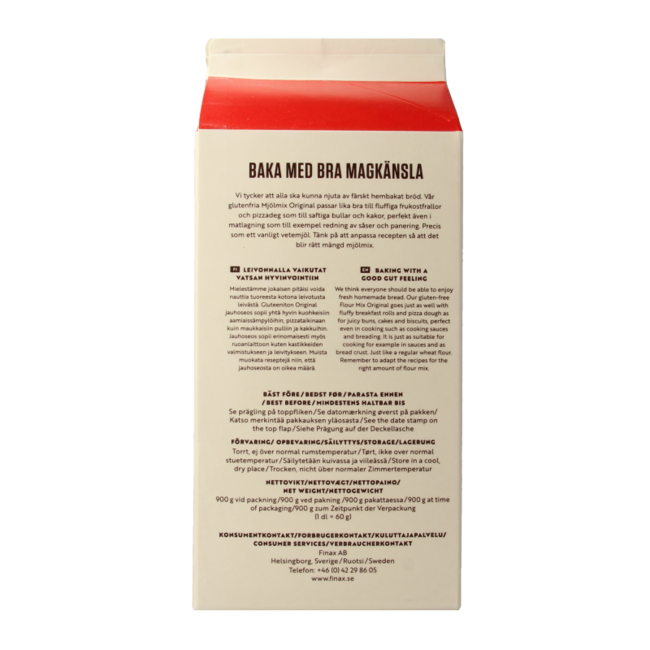 Finax Broodmix wit glutenvrij 900 Gram