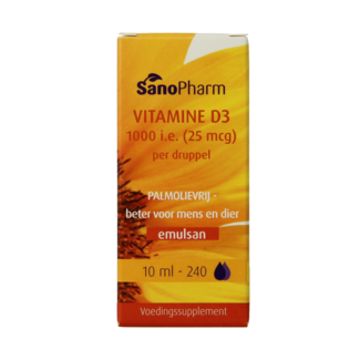 SanoPharm Vitamin D3 1000IU Emulsan 10 Millilitres