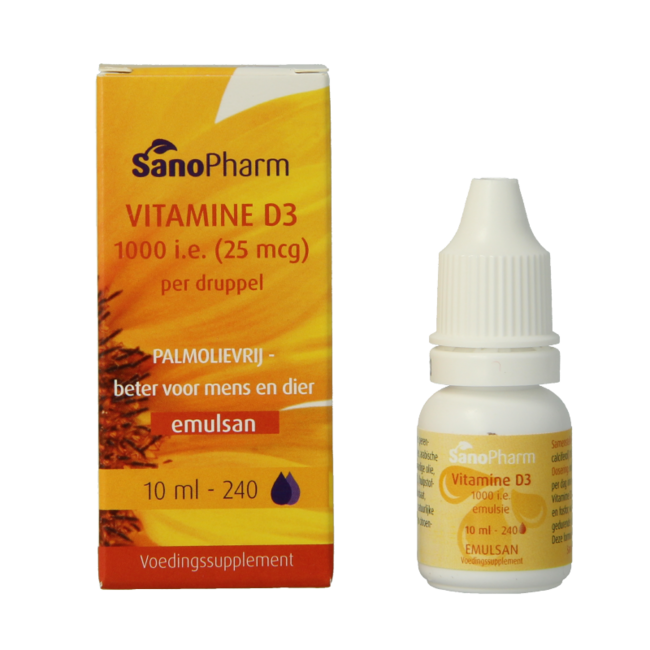 Vitamine D3 1000IE Emulsan 10 Milliliter