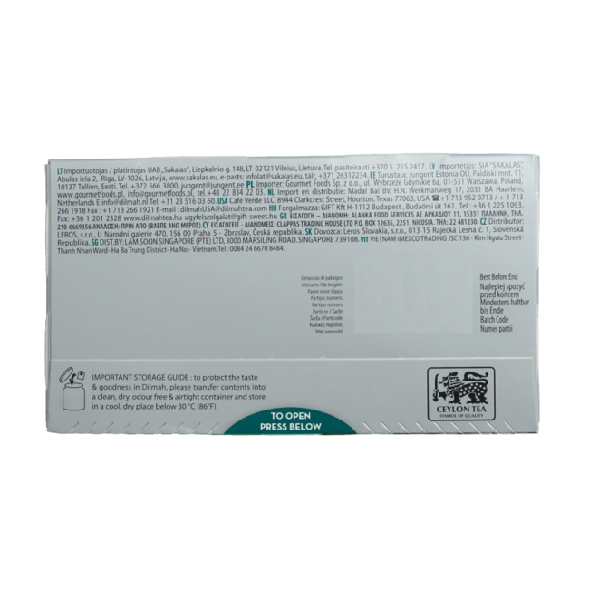 Dilmah Té de jengibre y miel Fun Tea 20 bolsitas