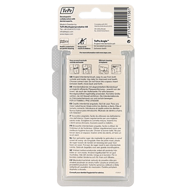 TePe Angle blu 0.6 mm misura 3, 6 Pezzi