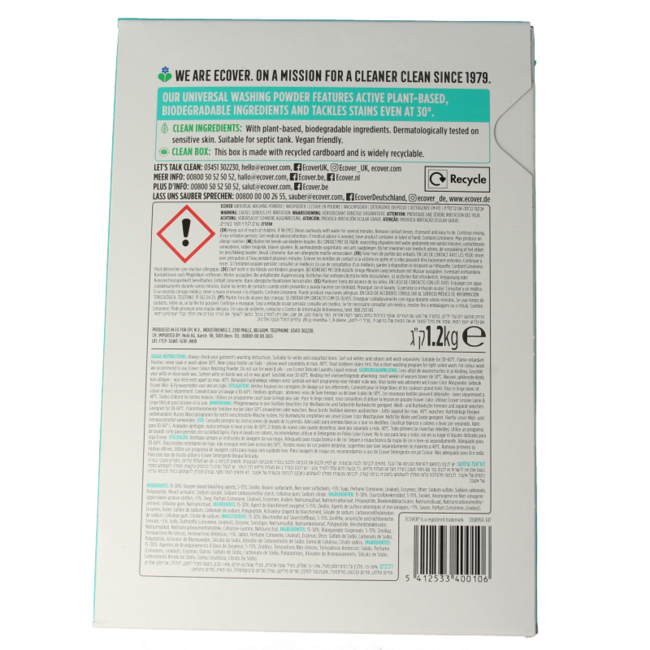 Washing powder white/universal 1200g