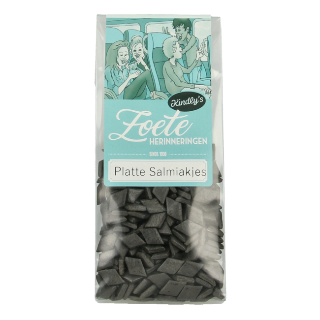 Kindly's Flat salmiak sweet memories 130 Gram