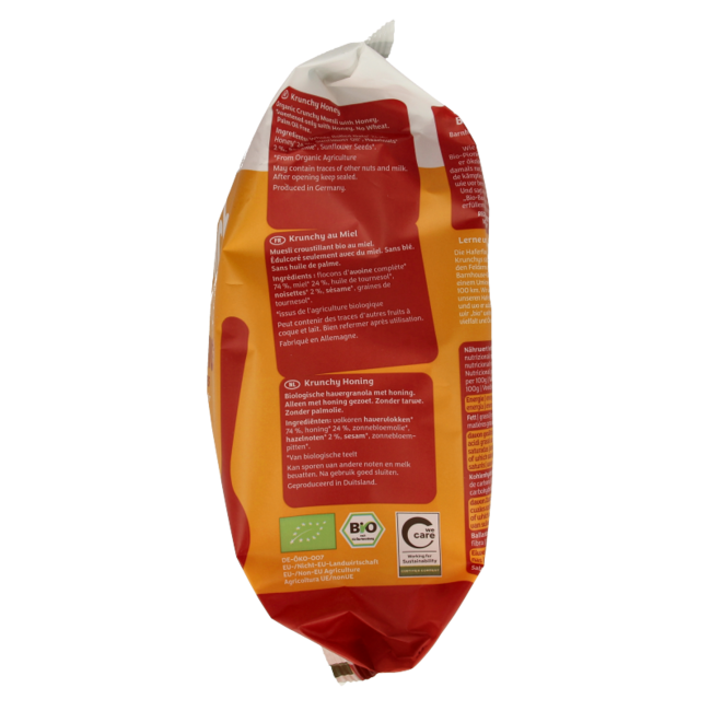 Barnhouse Krunchy miel bio 600 gramos