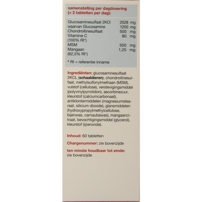 Glucosamin & Chondroitin MSM Mangan 60 Tabletten