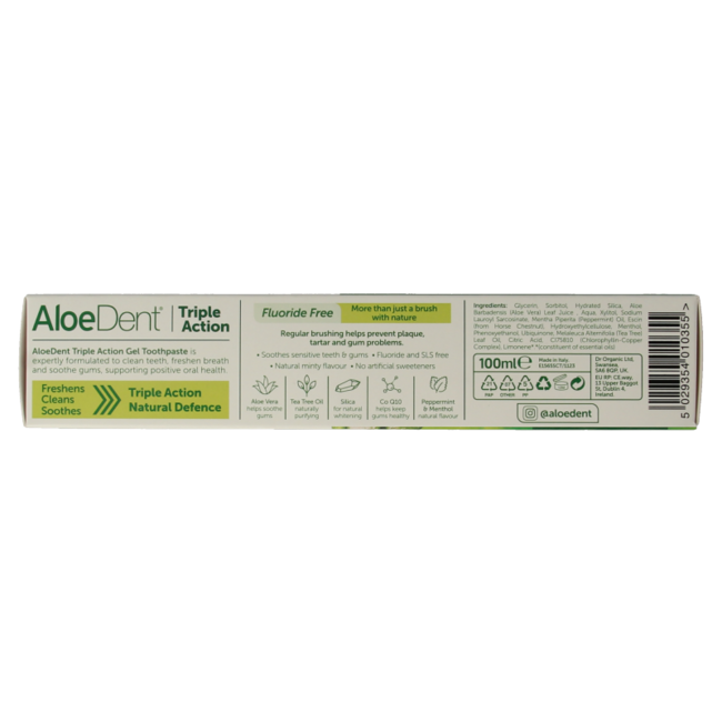 Aloe dent Aloe Vera Zahnpasta Triple Action 100 Milliliter