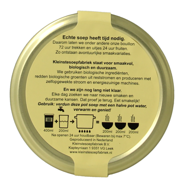 Soupe à l'oignon française végétarienne bio 400 ml