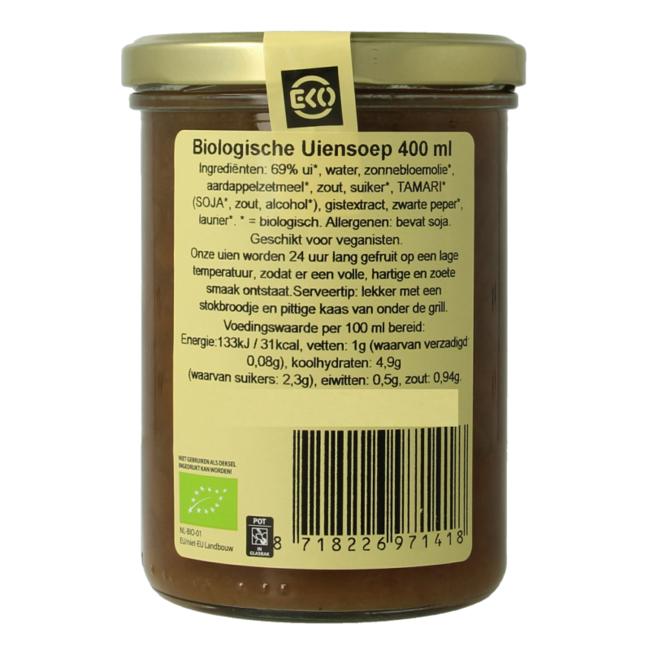 Zuppa di cipolle francese vegetariana biologica 400 Millilitri