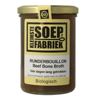 Kleinstesoepfabriek Organic beef broth 400 ml