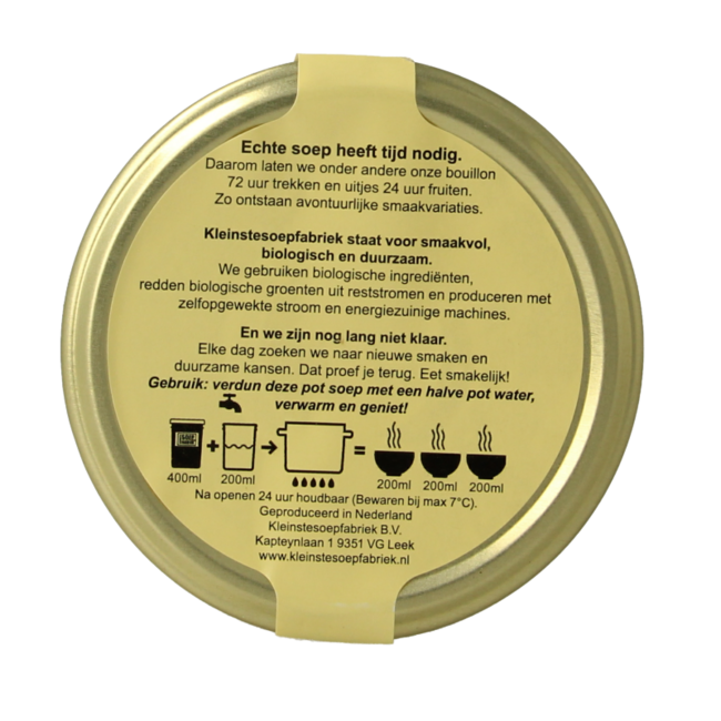 Organic beef bouillon 400 Millilitres