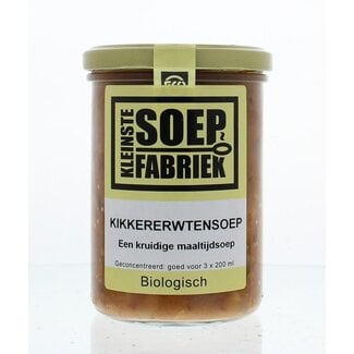 Kleinstesoepfabriek Kleinstesoepfabriek Sopa de garbanzos bio 400 mililitros