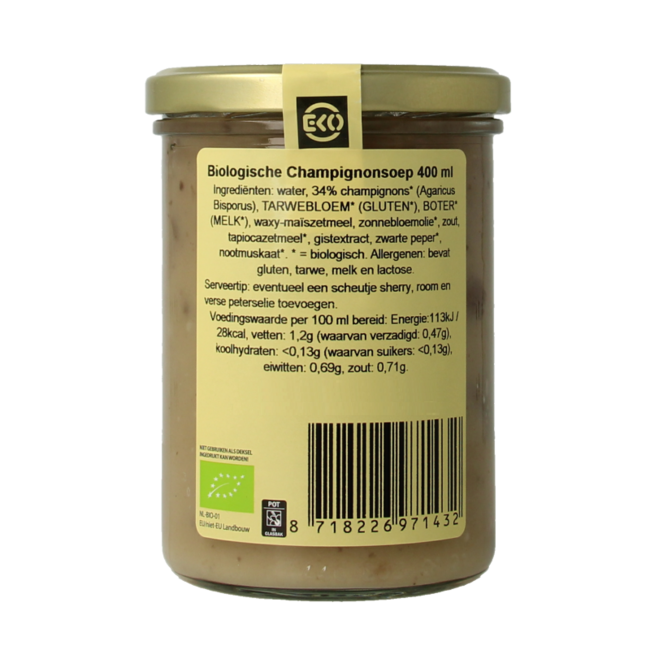 Champignonsoep bio 400 Gram