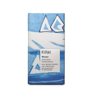Vivani Cioccolato al latte invernale bio 100 Grammi