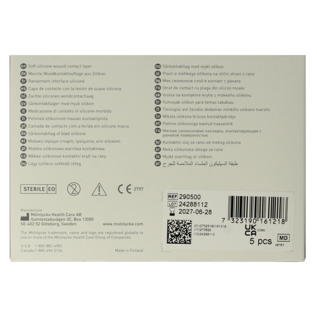 Mepitel Sterile 5 x 7 cm 5 Pezzi