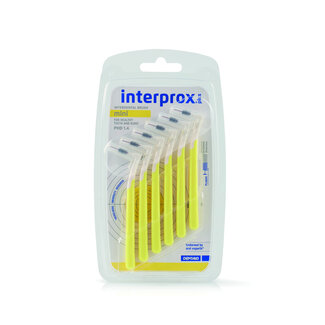 Interprox Szczoteczki międzyzębowe Interprox Plus mini żółte, 6 sztuk
