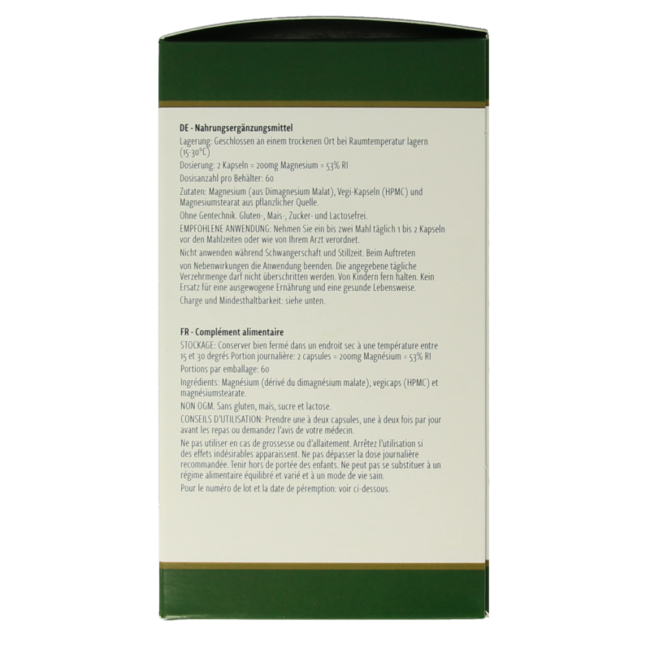 Magnesiummalat 120 vegetarische Kapseln