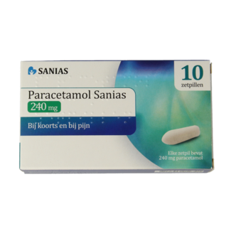 Sanias Sanias Paracetamol 240mg 10 supositorios