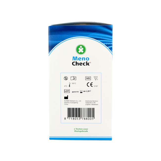 Testjezelf.nu Meno-check test de ménopause - 2 unités