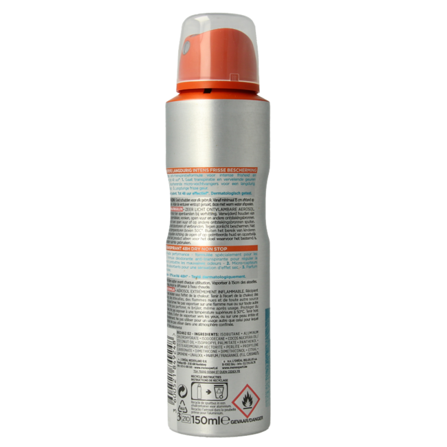 Deodorant spray fresh extreme 150 Millilitres