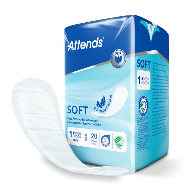 Compresa Attends Soft Mini 1, 20 unidades