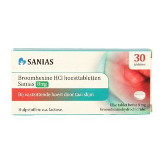 Sanias Bromhexina 8 mg 30 comprimidos