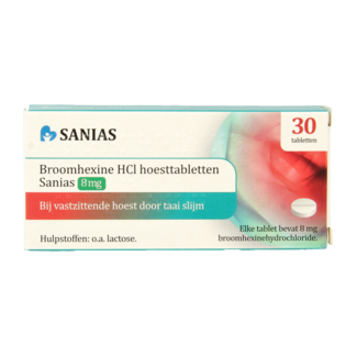 Sanias Bromhexina 8mg 30 Comprimidos
