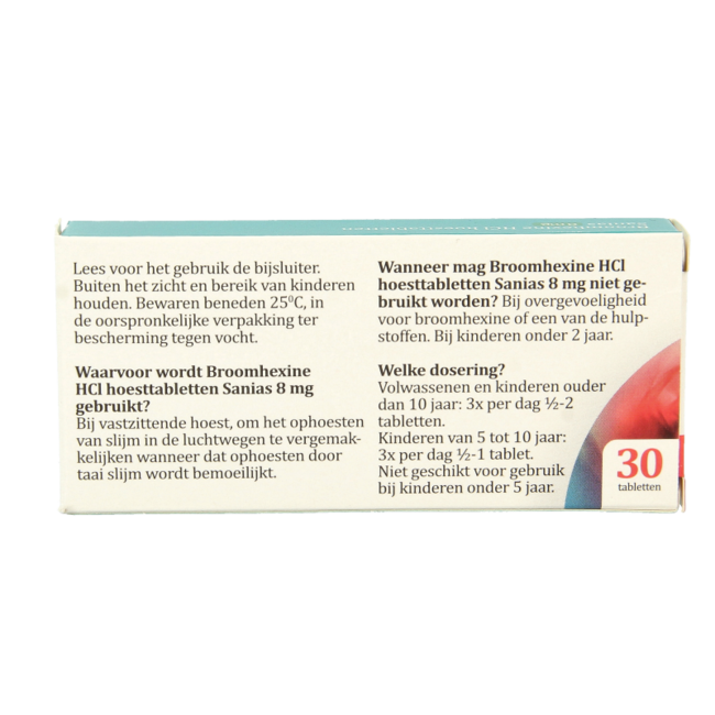 Broomhexine 8mg 30 Tabletten