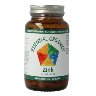 Essential Organ Zinc 25mg 90 comprimidos