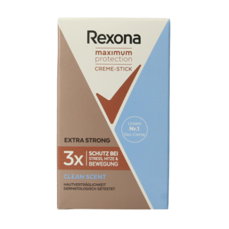 Rexona Rexona Deodorant stick woman max prot clean scent 45 Milliliter