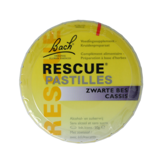 Bach Rescue Rescue pastilles zwarte bes 50 Gram