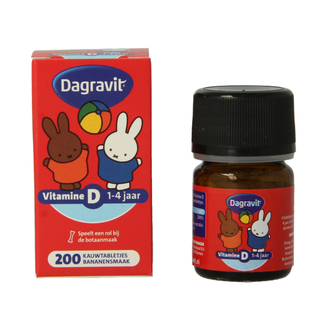 Dagravit Vitamine D tablet kids  200 Stuks