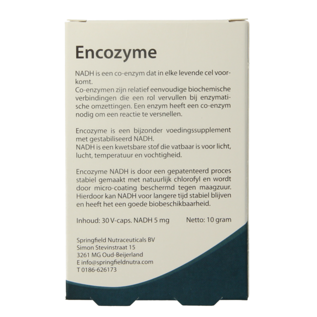 Springfield Encozyme NADH 5mg 30 Capsules